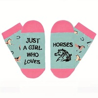 Cross-Border Unisex Englische Buchstaben Kreative Copywriting Crew-Länge Sport-Baumwollsocken Tägliches Pendeln Hochwertige Socken