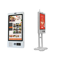 Kiosco de Autoservicio de 21.5 Pulgadas con Pantalla Táctil Android POS, Escáner QR para Restaurantes, Lector de Códigos de Barras SDK, Reconocimiento Facial