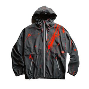 เสื้อแจ็คเก็ตสตรีทแวร์ทรงครอป วินเทจ ผ้าสแปนเด็กซ์/โพลีเอสเตอร์ พิมพ์ลายแบบกำหนดเอง กันลม กันน้ำ ระบายความร้อนได้ดี - Product Image 2