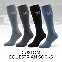 Chaussettes d'équitation pour femmes de haute qualité, personnalisées, pour jeunes, avec compression premium, écologiques
