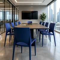 Chaise de salle à manger d'extérieur en plastique moderne Nordic Bellini – Design élégant, minimaliste et créatif pour la maison, non pliable, idéale pour les cafés et les salles de conférence