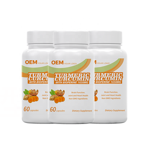 Cápsulas de Cúrcuma y Pimienta Negra a Granel, Fórmula y Empaque Personalizados, Ventaja de Costo al por Mayor y Suministro Estable - Product Image 1