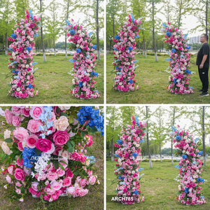 ซุ้มดอกกุหลาบผ้าไหมสีสันสดใสสำหรับตกแต่งงานแต่งงาน - Product Image 3