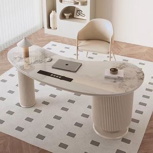 Sang Trọng Thiết Kế Máy Tính Bàn Hiện Đại Điều Hành Văn Phòng Bàn Bằng Đá Cẩm Thạch Trắng Đá Top Home Nội Thất Văn Phòng Bàn Văn Phòng - Product Image 3