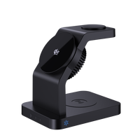Nouveau chargeur sans fil magnétique 3-en-1 25W pour bureau, avec support de téléphone à refroidissement rapide PD et charge rapide, et support professionnel pour écouteurs Type-C