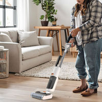 Aspirateur sans fil léger et entièrement automatique, sans sac, pour sols humides et secs, 2600 mAh, écran LED OLED, pour usage domestique et hôtelier
