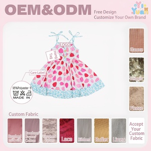 Vestido de Tirantes Estilo Europeo OEM con Estampado de Fresas para Niñ<span class=keywords><strong>a</strong></span>, Vestido de Seda de Leche para Niñas Pequeñas, Vestido de Verano de 11 <span class=keywords><strong>a</strong></span> 12 <span class=keywords><strong>A</strong></span>ños - Product Image 2