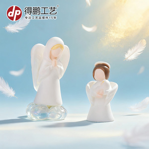 Angel Resin Figurines Abstract Cartoon Decorative <b>Ornaments</b> For Desktop And <b>Car</b> - Product Image 2