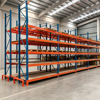 Système de rayonnages industriels robustes en acier sur mesure pour le stockage de marchandises palettisées