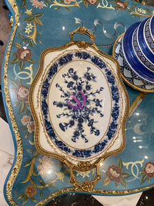 Combinación de Serie de Cerámica Creativa de Lujo Retro de Alta Gama Plato de Fruta Europeo Decoración para Sala de Estar Gabinete de <span class=keywords><strong>TV</strong></span> con Jarrones a Ambos Lados - Product Image 2