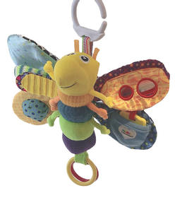 Jouets <span class=keywords><strong>pour</strong></span> bébés et tout-petits en peluche personnalisés en forme de <span class=keywords><strong>luciole</strong></span>, anneaux empilables doux et sûrs avec rembourrage en coton PP, jouet éducatif en peluche - Product Image 4