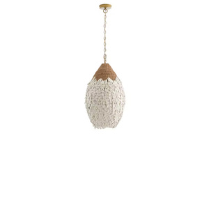 Pendant <strong>Light</strong> Handwoven Rattan Fringe Ceiling Lamp <strong>Boho</strong> <strong>Style</strong> Hanging <strong>Light</strong> for Bedroom Living Room Home Decor - Product Image 3