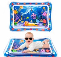 Tapis gonflable unisexe en PVC pour bébé, idéal pour le temps sur le ventre à la maison, piscine de jeu/bain multifonctionnelle