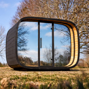 Grande <span class=keywords><strong>Sauna</strong></span> Tradizionale Esterna in Legno, 4-8 Posti, su Misura, con Calore Secco, per Giardino, Hotel, Spa Commerciali, OEM ODM - Product Image 3