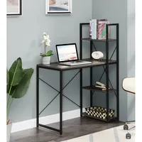 Bureau d'étude moderne en bois, très demandé, avec fonction assis-debout et étagère, couleur personnalisable
