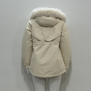 Parka Invernale da <span class=keywords><strong>Donna</strong></span> all'Ingrosso per Boutique con Cappuccio, Decorazione in Pelliccia in Vita e Spessa Fodera in <span class=keywords><strong>Peluche</strong></span> - Product Image 3