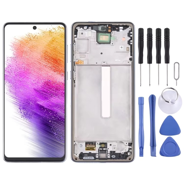 100% New Arrival for A73 LCD Display A 5G SM-A6B Screen With Frame