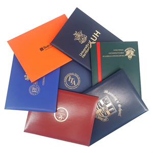 Stamped Logo <strong>A4</strong> Graduation Certificate <strong>Cover</strong> Folder Diploma Holder <strong>with</strong> Moire Page Printing <strong>Filing</strong> Products - Product Image 6