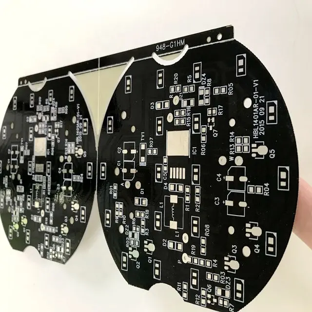 Substrati di alluminio scheda principale Lcd Pcb automobilistico elettrico con maschera di saldatura nera per disegni personalizzati su misura illuminazione a Led