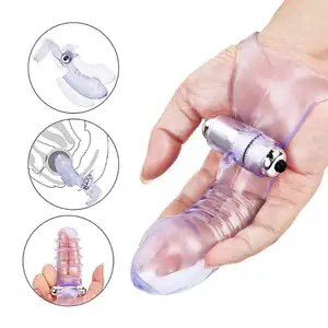 Hot dành cho người lớn sản phẩm ngón tay tay tay áo Vibrator nữ masturbator g chỗ massage clit kích thích đồ chơi tình dục cho phụ nữ lesbian cực khoái