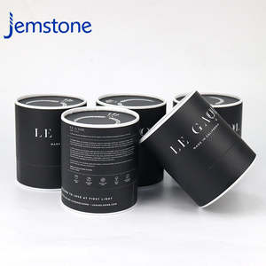 Cilindro de cartón kraft de lujo para envasado de velas y frascos de vidrio con impresión personalizada y materiales sostenibles - Product Image 1