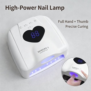 Lampe à ongles 2-en-1 pour un seul doigt ou un seul orteil, séchoir à gel rapide pour toute la main, lampe LED à séchage rapide avec capteur automatique, double lampe - Product Image 2