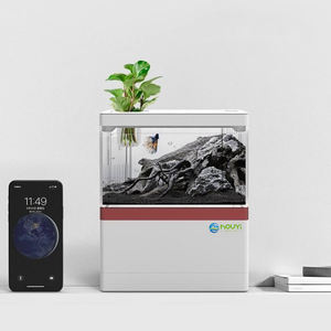 ミニモバイルUSB電源マイクロ景観生態学的な小さなアクリル水槽水族館 - Product Image 3