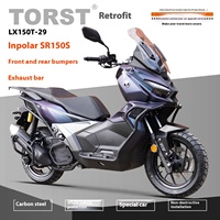 Solution tout-en-un pour les motos VOGE SR150S : protection de pare-chocs, protection d'échappement, barre anti-chute en acier carbone, barres de protection du moteur