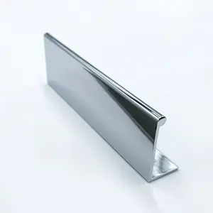 Cabinet Kitchen Aluminium Edge Furniture Pull Profile Chrome Drawer Finger Pull Handle