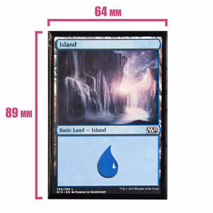 Protecteurs de cartes à collectionner en plastique double personnalisés de qualité supérieure vente en gros Bordure noire sur les pochettes intérieures de cartes pour la rédaction et la collecte - Product Image 3