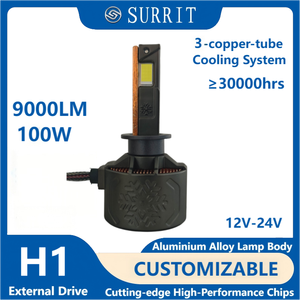 Faro LED H11 Súper Brillante para Coche 100W 9000LM 6000K Blanco Frío con Placa Base de Cobre para Camión, Autobús y SUV - Product Image 3