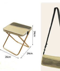 Silla de Camping Plegable Portátil Entai, Diseño Cuadrado Moderno, Poliéster, Ultraligera, Hierro, Muebles de Exterior, Comedor, Sala de Estar, Hotel - Product Image 2