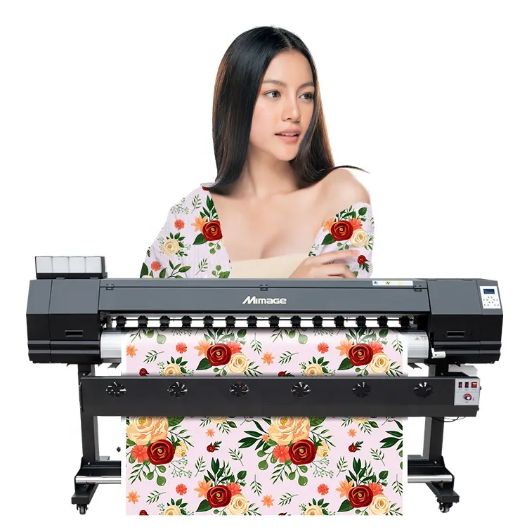 Mimage 1.8m geniş formatlı boya süblimasyon yazıcı t shirt baskı dükkanı makineleri için giysi