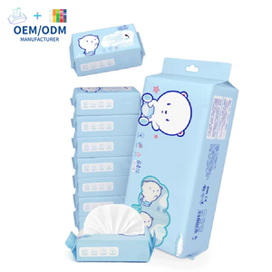 OEM/ODM Lingettes de toilette de poche douces et non parfumées (lot de 64) Mini lingettes nettoyantes portables non tissées pour bébé et adulte - Product Image 5