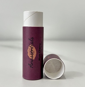 Custom Printing Biodegradable Cosmetic Empty Push Up Paper Tube Packaging <b>Container</b> For Lip Balm Lipstick Tubes - Product Image 4