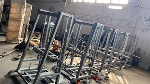 Venta directa de fábrica, equipo de gimnasio comercial, culturismo, máquina de <span class=keywords><strong>prensa</strong></span> de piernas de <span class=keywords><strong>90</strong></span> <span class=keywords><strong>grados</strong></span>, <span class=keywords><strong>prensa</strong></span> de piernas Vertical S851 para uso en gimnasio - Product Image 6