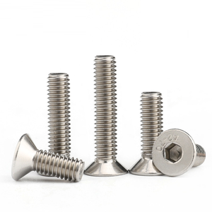 201 thép không gỉ gb70.3 Hex ổ cắm chìm đầu Vít Đầu Phẳng Allen bu lông M2 M2.5 M3 <span class=keywords><strong>M4</strong></span> M5 M6 M8 M10 M12 M14 M16 M20 - Product Image 2
