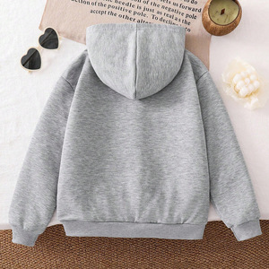 Cappotto maglione autunnale da ragazza abbigliamento per bambini commercio estero all'ingrosso alla moda Cardigan stampato con Cardigan con cerniera con cappuccio - Product Image 2