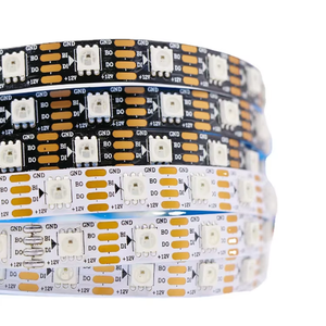 Striscia <span class=keywords><strong>LED</strong></span> Flessibile in Rame RGB SPI DC12V con IC Integrato WS2818 30/60/144 <span class=keywords><strong>LED</strong></span>/M, Controllo App Wi-Fi, Indirizzabile Individualmente, IP65 - Product Image 2