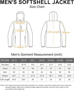 Men's Softshell Jacket with Stand Collar UV Protection Zipper Weather Resistance Multi-Layer Insulation for <b>Changing</b> Climates - Product Image 6