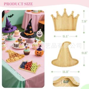 Yu Feifan Bamboo Wooden Food <b>Tray</b> Solid Wood Fruit <b>Snack</b> <b>Tray</b> Decorative Party Serving <b>Tray</b> For Home Outdoor Use - Product Image 5