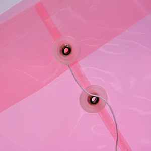 US-F119 Túi Nhựa Tập Tin Dự Án Phong Bì Thư Mục Tập Tin Tài Liệu Lưu Trữ Organizer Trường Hợp Mở Rộng Ví Với Chuỗi Fastener - Product Image 3