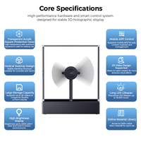 Ventilador Holográfico 3D de 15CM, Pantalla LED Holográfica de Escritorio, Equipo de Señalización Digital Comercial