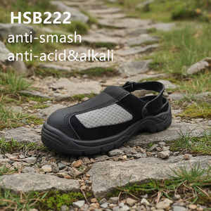 LXG, Zapatos de Seguridad con Parte Superior de Cuero Nubuck y Malla, Inserto de Acero, Resistentes, Tipo Pantuflas, <span class=keywords><strong>HSS86</strong></span> - Product Image 3
