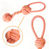 Juguete Masticable Interactivo para Perros de Alta Calidad y Ecológico, Juguete para Mascotas con Doble Pelota de Poliéster y Algodón