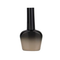 Bouteille en verre carrée vide à prix d'usine avec bouchon à vis et brosse, 15 ml, sérigraphiée pour vernis à ongles et gel.