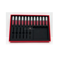 Boîte de rangement pour maquillage avec logo personnalisé, organiseur de maquillage, boîte à rabat, kit de pinceaux, emballage de cosmétiques avec plateau en EVA
