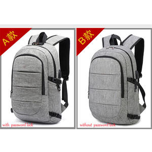 Sac à dos pour ordinateur portable de voyage imperméable personnalisé en vente chaude avec port de charge USB et serrure à mot de passe Sac à dos élégant et durable - Product Image 3