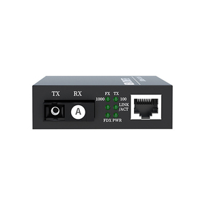 Duy nhất sợi quang học phương tiện truyền thông chuyển đổi 10/100/1000Mbps chế độ duy nhất sợi SC để RJ45 sợi phương tiện truyền thông chuyển đổi - Product Image 2