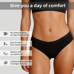 Culottes sans couture en gros pour femmes, sous-vêtements invisibles en nylon et élasthanne, slips discrets pour un confort tout au long de la journée, taille européenne - Product Image 5
